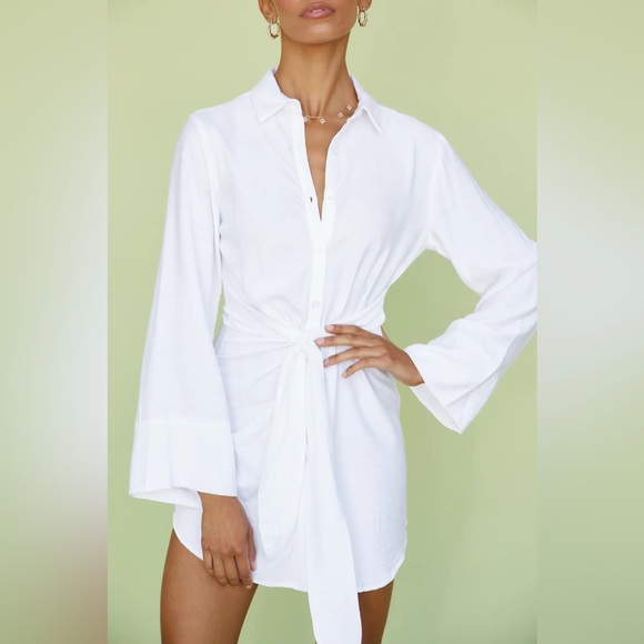 Runaway The Label Romeo Mini‎ Dress – White (Size US M/6) - Picture 4 of 10